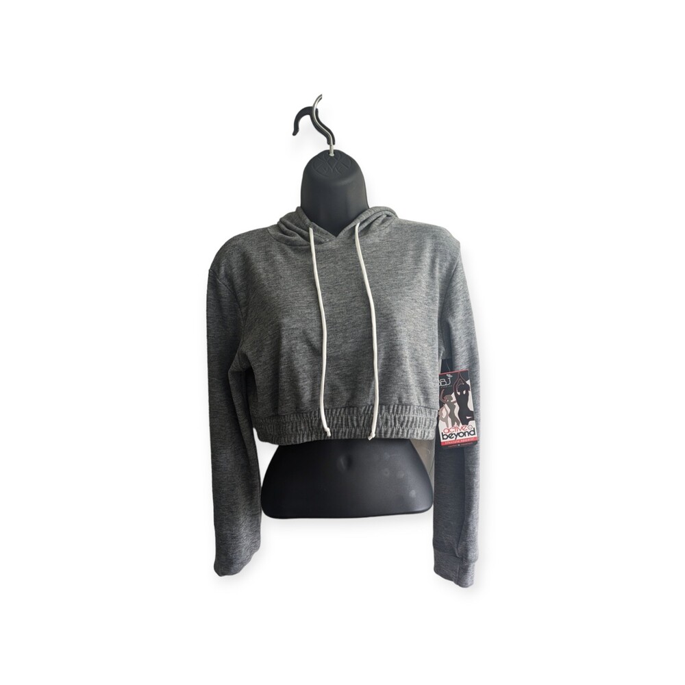 Women's BBJ Los Angeles Gray M Cropped Hoodie
